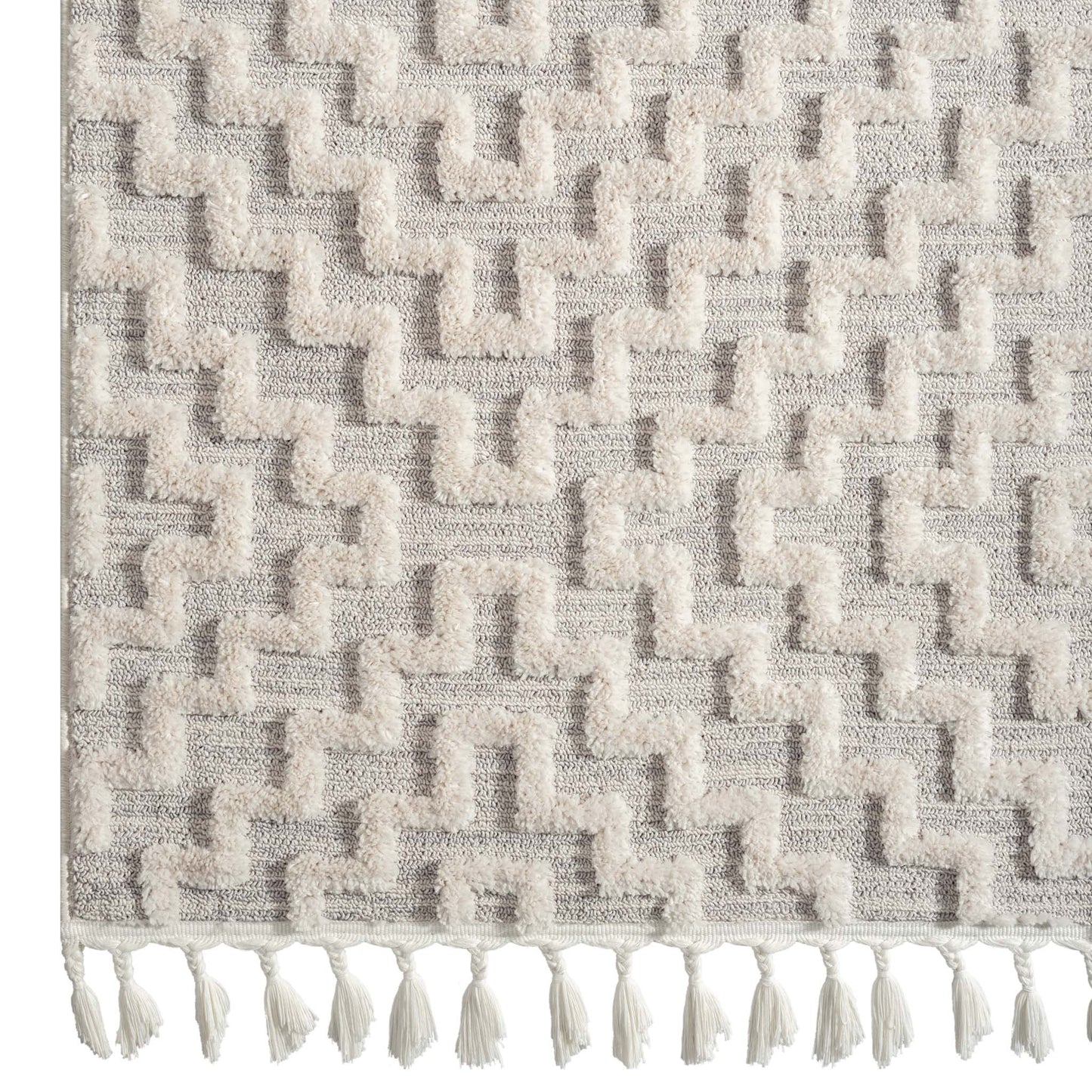 Alpine 3631 Lt Grey Hallway Runner