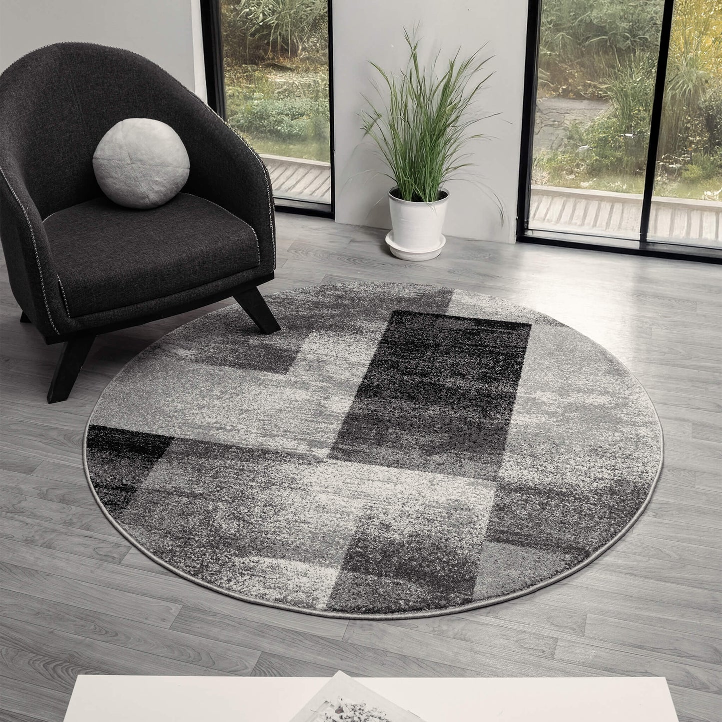 Slate 766 Grey Round
